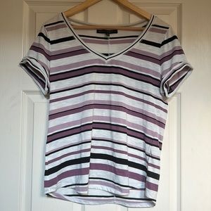 White House Black Market Striped Tee